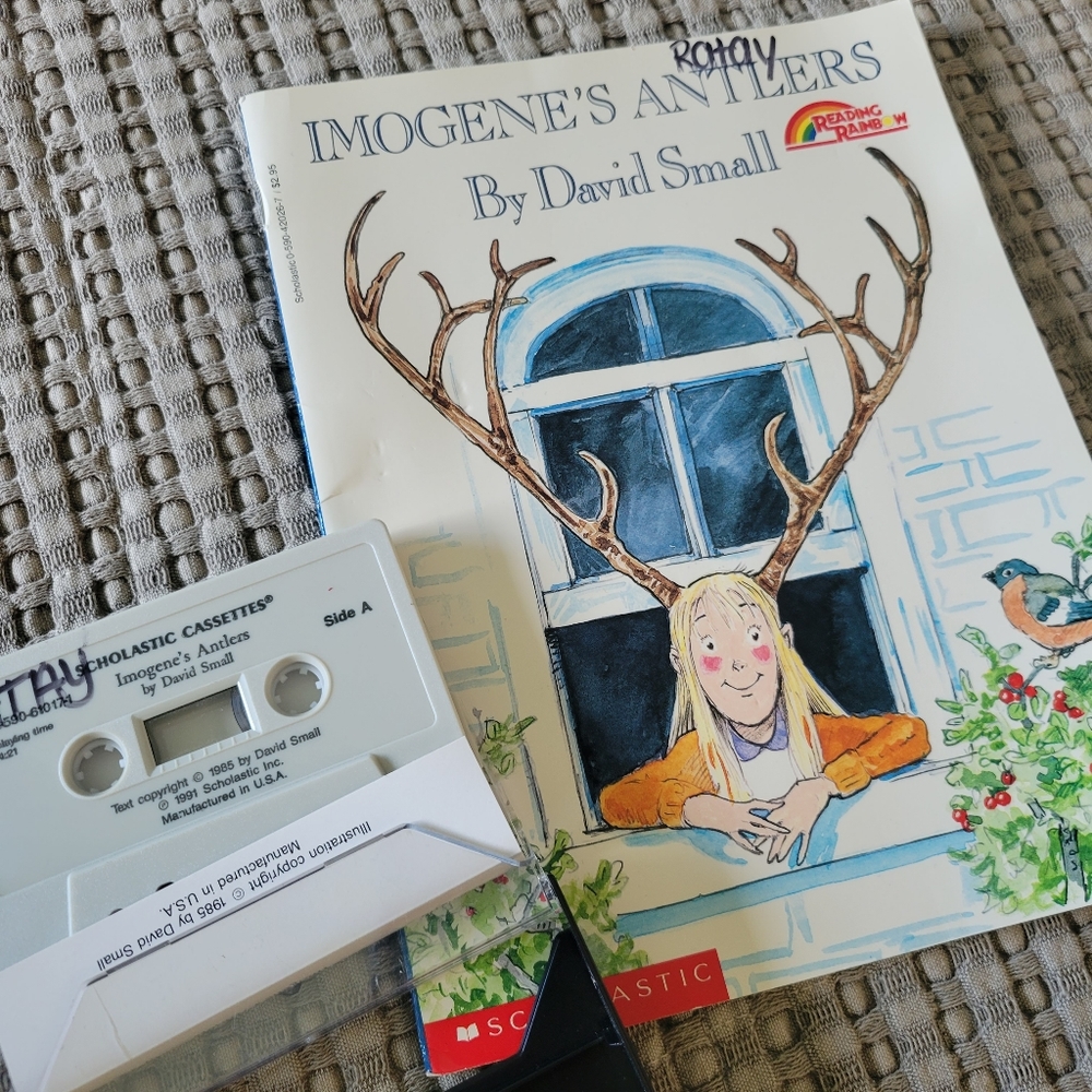 "Imogene's Antlers" book by Janet Craig with audio cassette